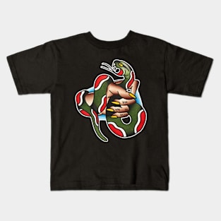 Snake in the Hand Tattoo Design Kids T-Shirt